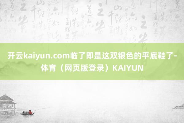 开云kaiyun.com临了即是这双银色的平底鞋了-体育（网页版登录）KAIYUN